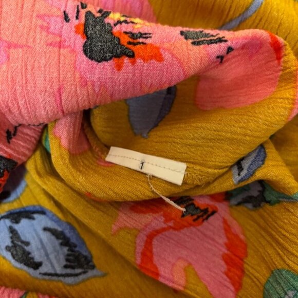 Billabong Womens Dress Size S Midi Button Floral Boho Beach Vacation Festival - Picture 9 of 13